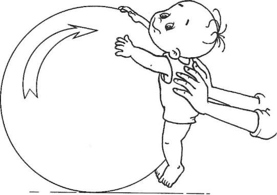 упражнения для новорожденного на мяче
